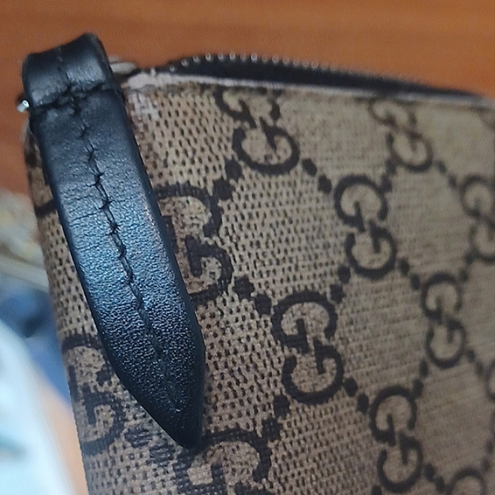 GUCCI GG Supreme Monogram Double Wolf Print Zip Around Wallet Black - Picture 12 of 15
